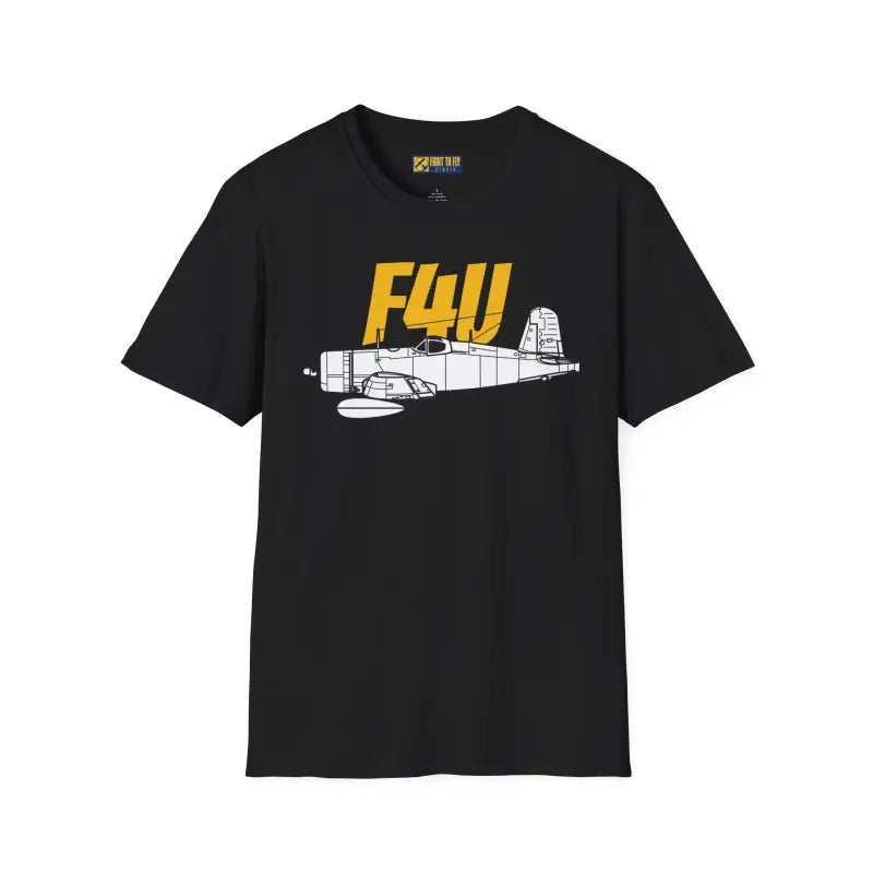 F4U Corsair Side Profile T-Shirt - Pilot gifts - WWII warbird t-shirt