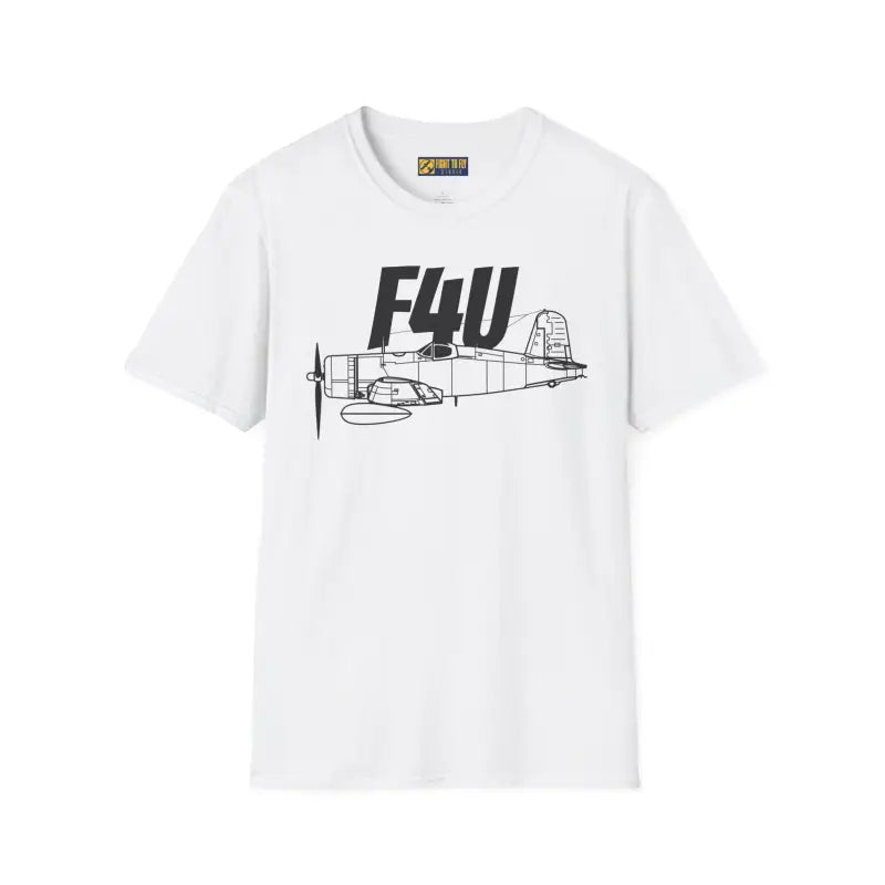 F4U Corsair Side Profile T-Shirt - Pilot gifts - WWII warbird t-shirt