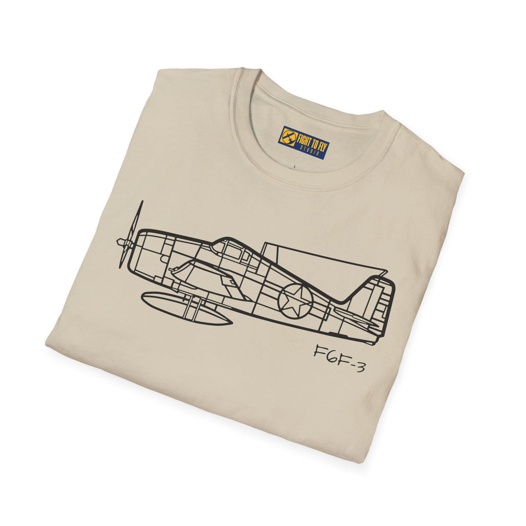 F6F-3 T-Shirt – Hellcat WWII Naval Fighter Aviation Tee - Pilot gifts - warbird t-shirt