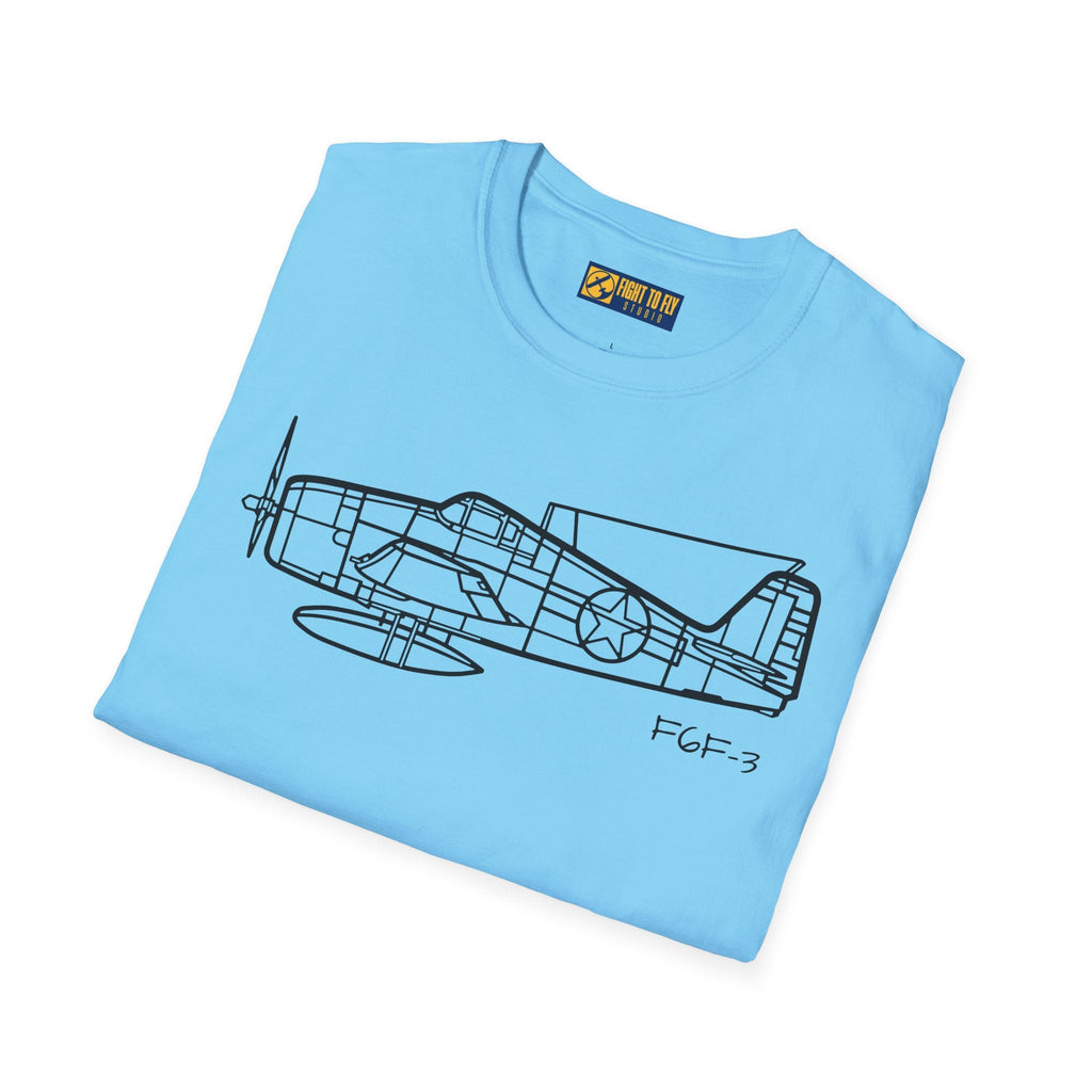 F6F-3 T-Shirt – Hellcat WWII Naval Fighter Aviation Tee - Pilot gifts - warbird t-shirt