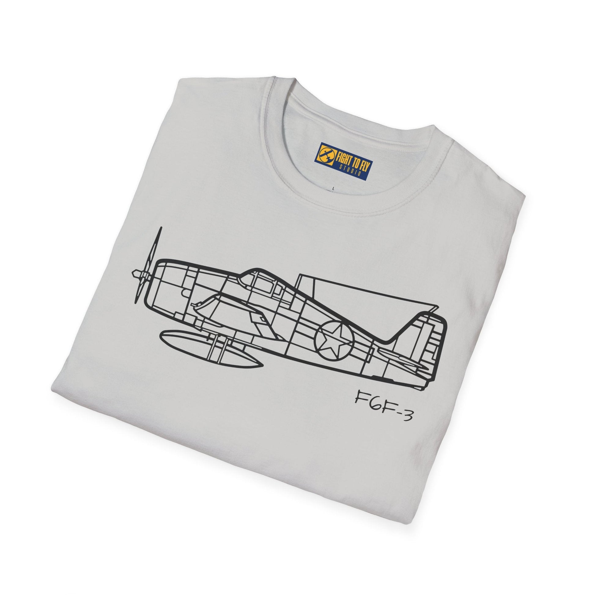 F6F-3 T-Shirt – Hellcat WWII Naval Fighter Aviation Tee - Pilot gifts - warbird t-shirt