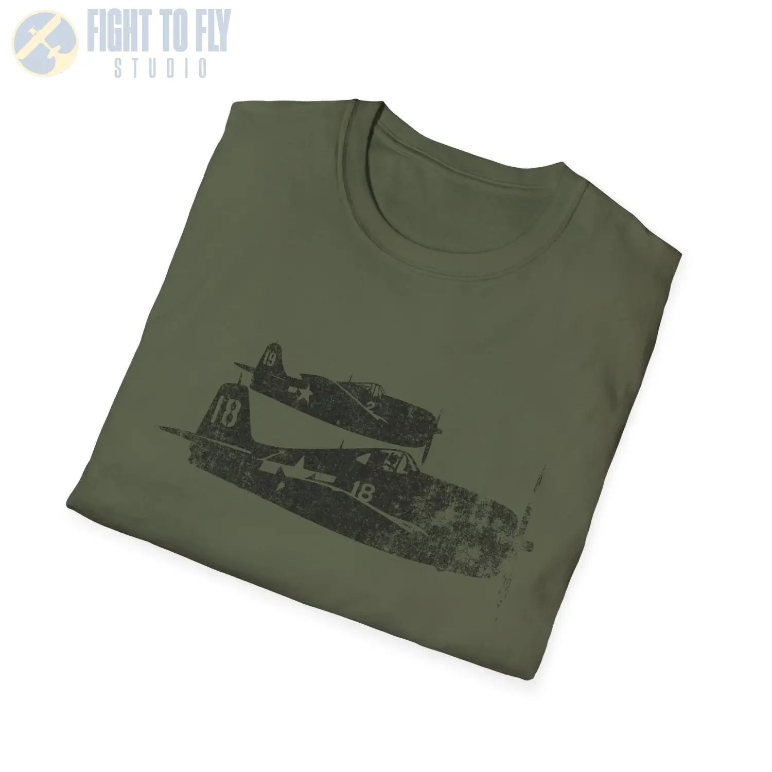 F6F Hellcat “Pair in Flight” WWII T-Shirt - Pilot gifts - warbird t-shirt