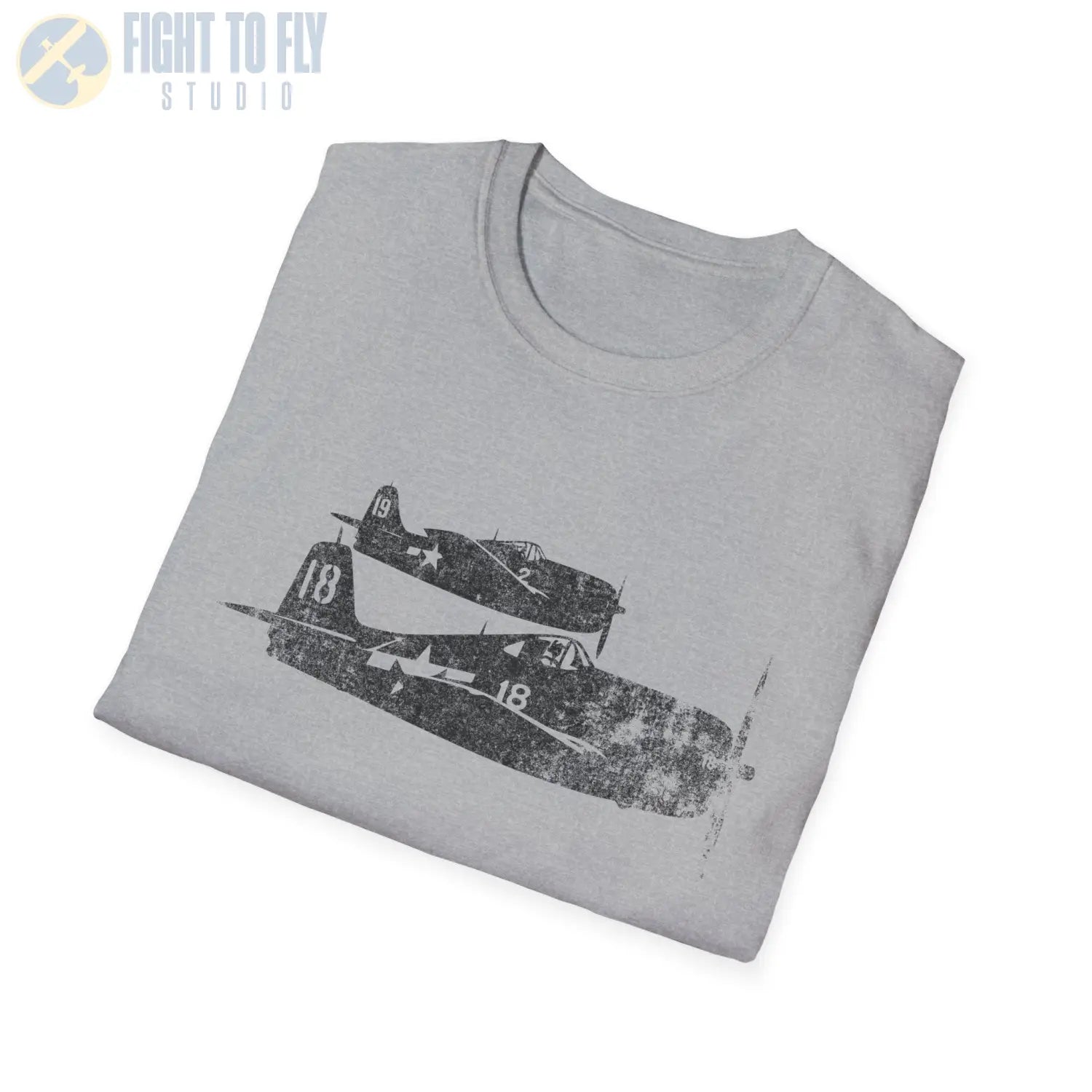 F6F Hellcat “Pair in Flight” WWII T-Shirt - Pilot gifts - warbird t-shirt