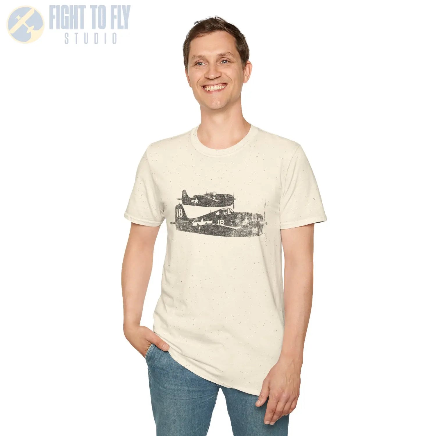 F6F Hellcat “Pair in Flight” WWII T-Shirt - Pilot gifts - warbird t-shirt