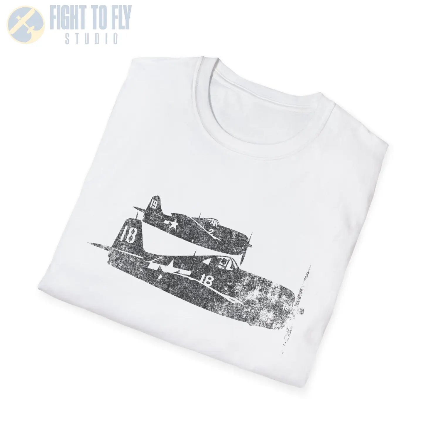 F6F Hellcat “Pair in Flight” WWII T-Shirt - Pilot gifts - warbird t-shirt