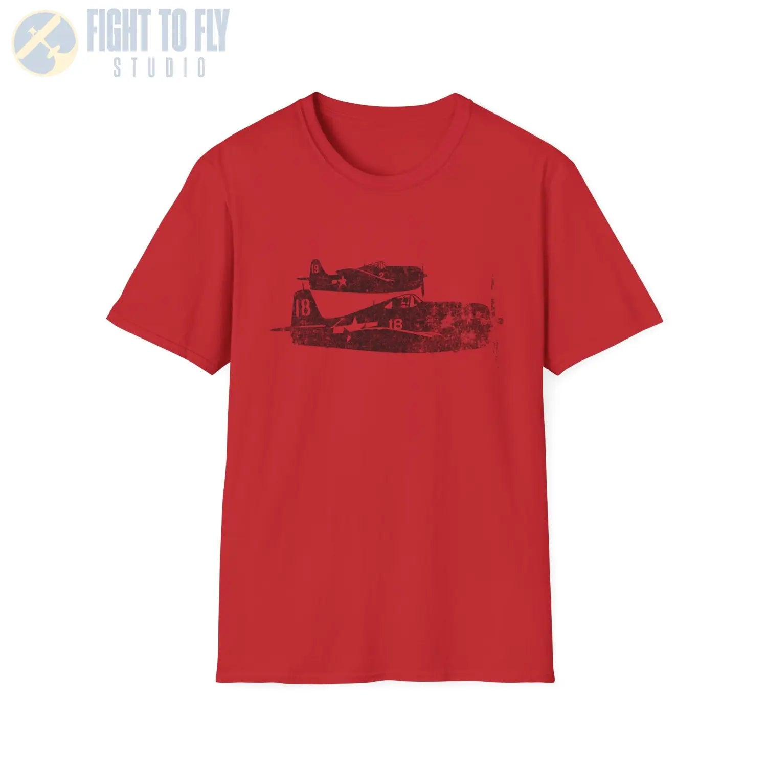 F6F Hellcat “Pair in Flight” WWII T-Shirt - Pilot gifts - warbird t-shirt