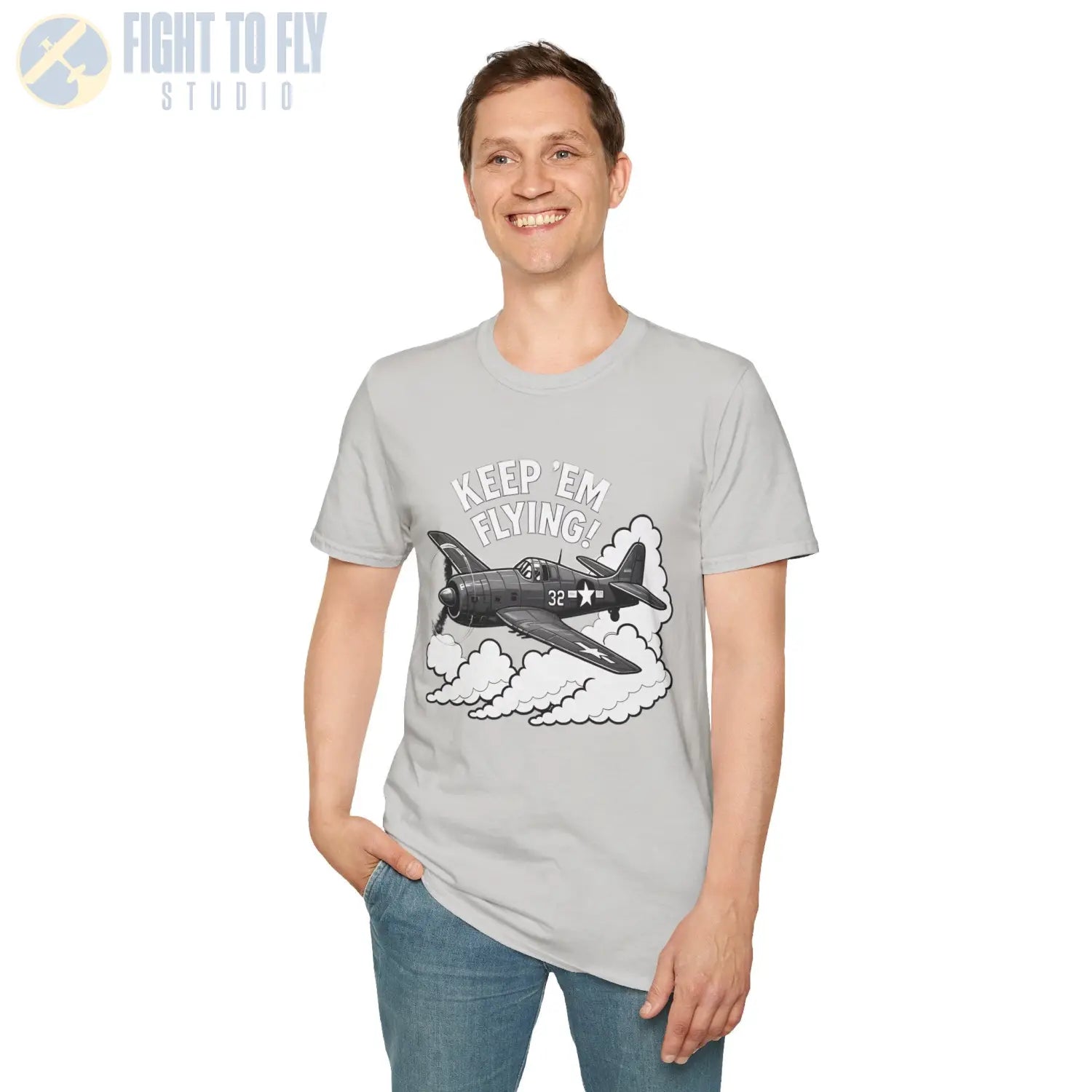 F6F Hellcat “Keep ’Em Flying!” - T-Shirt - Pilot gifts - WWII warbird t-shirt