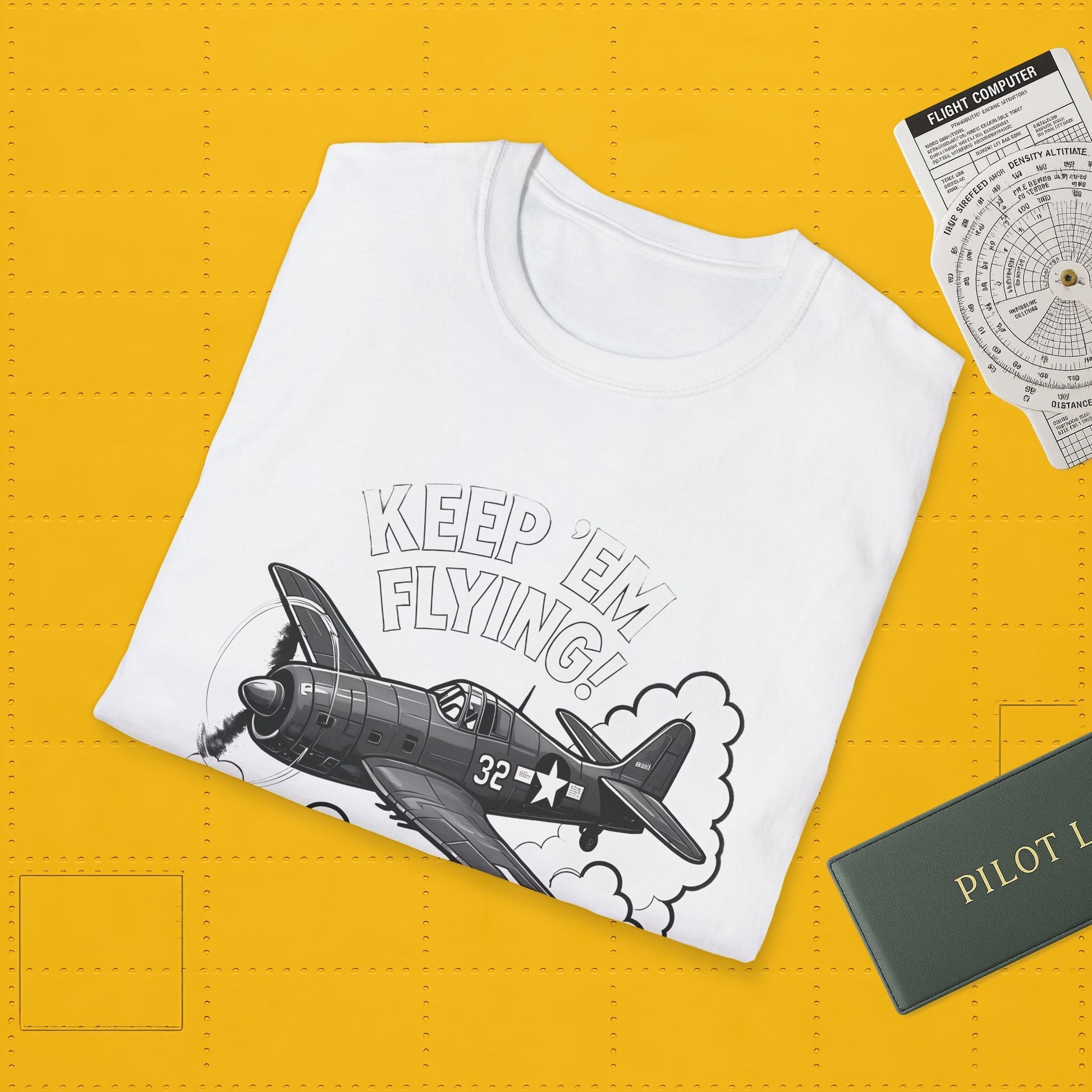 F6F Hellcat Premium T-Shirt – “Keep ’Em Flying!” WWII Naval Fighter Graphic Tee - Pilot gifts - warbird t-shirt