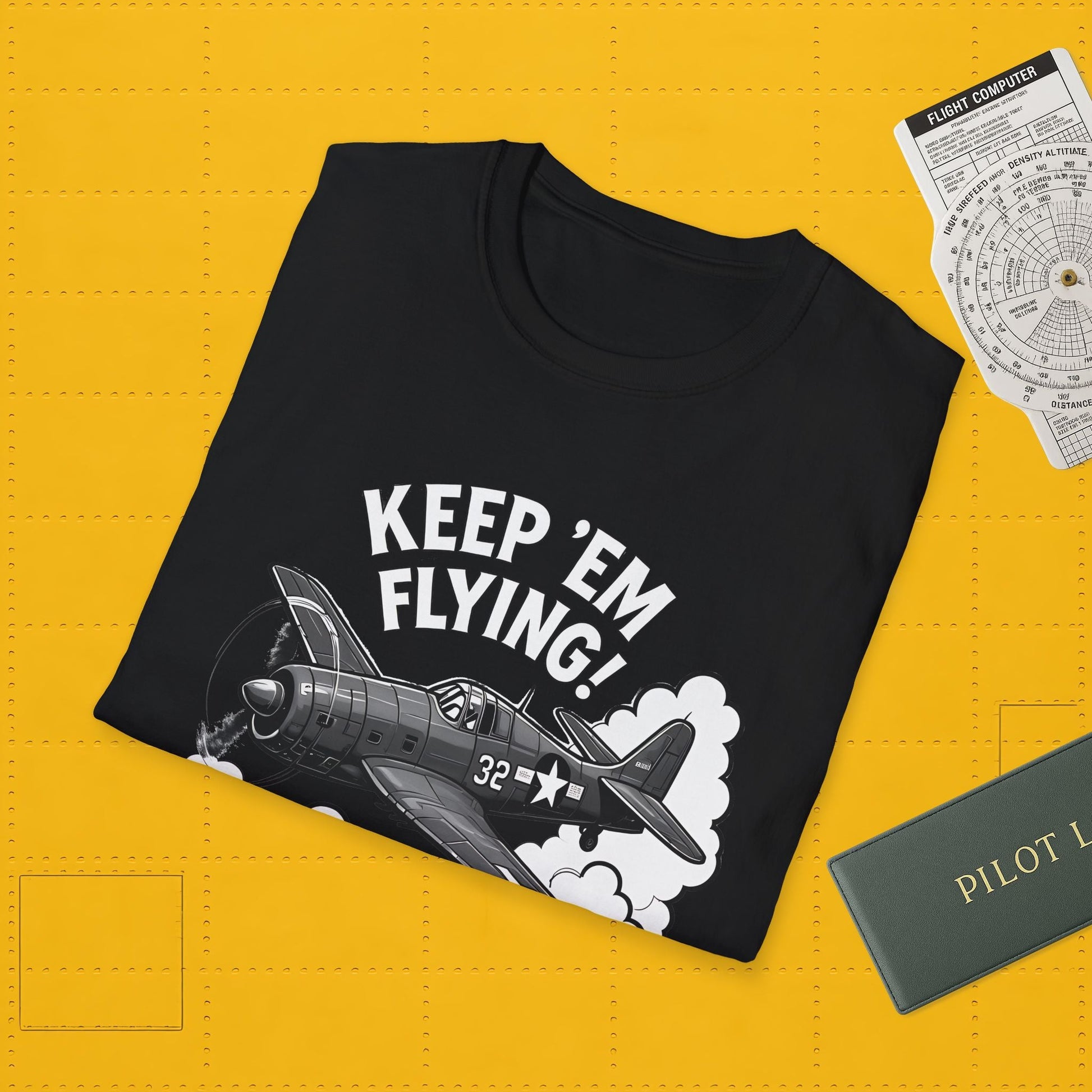 F6F Hellcat Premium T-Shirt – “Keep ’Em Flying!” WWII Naval Fighter Graphic Tee - Pilot gifts - warbird t-shirt