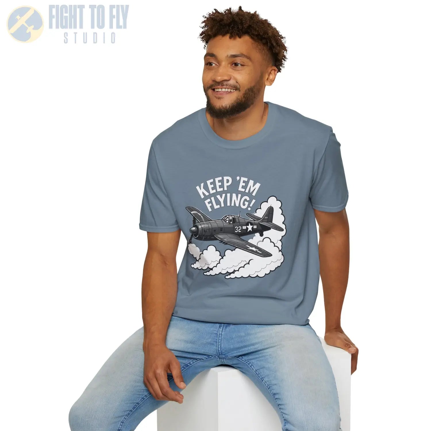 F6F Hellcat “Keep ’Em Flying!” - T-Shirt - Pilot gifts - WWII warbird t-shirt