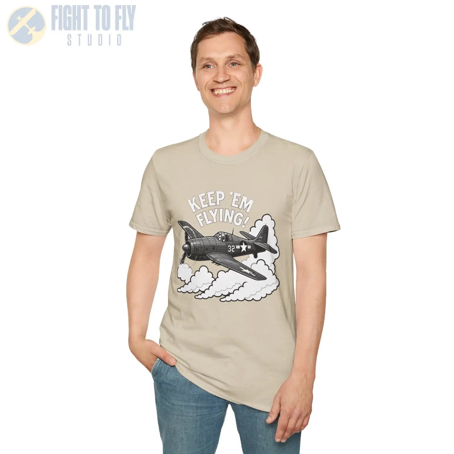F6F Hellcat “Keep ’Em Flying!” - T-Shirt - Pilot gifts - WWII warbird t-shirt