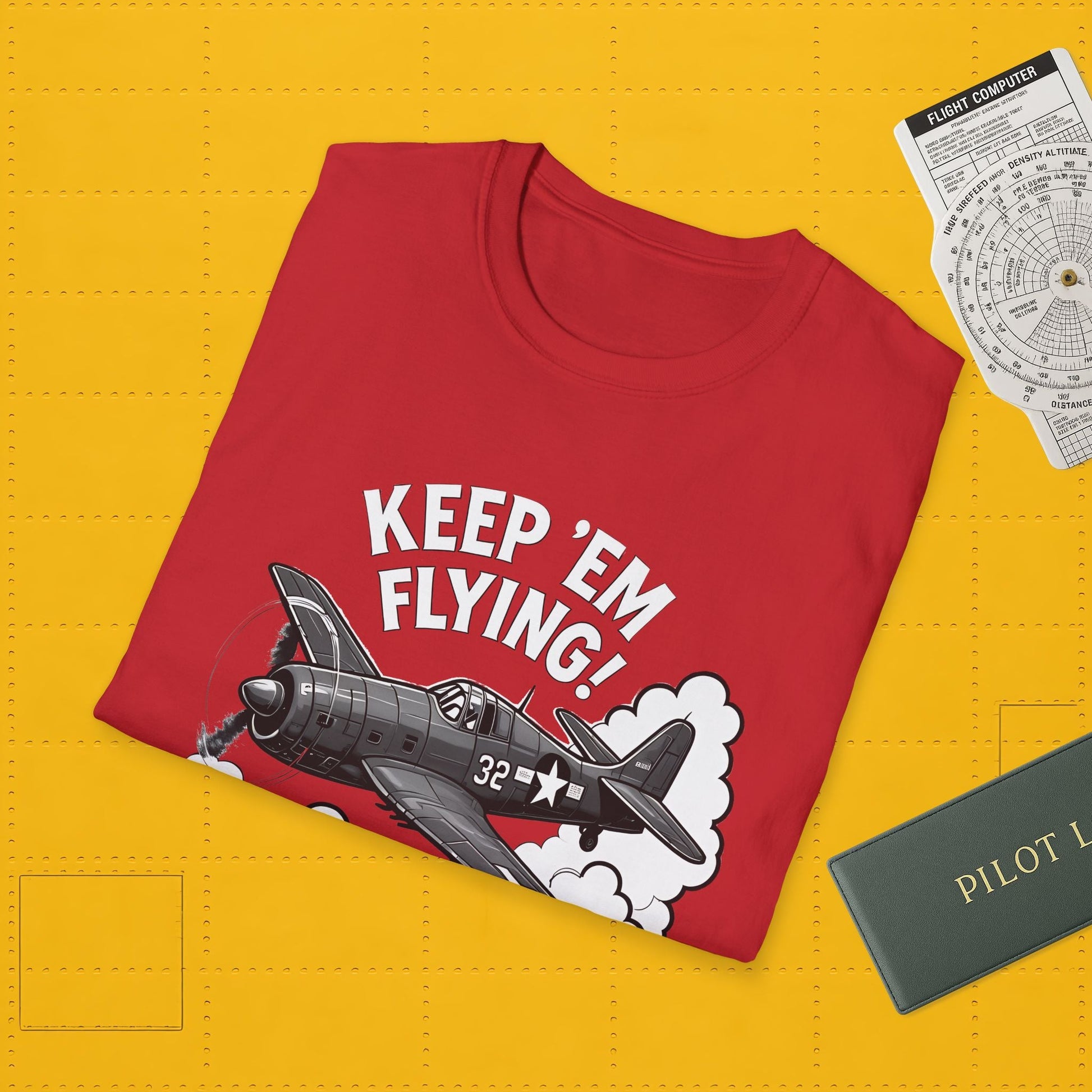 F6F Hellcat Premium T-Shirt – “Keep ’Em Flying!” WWII Naval Fighter Graphic Tee - Pilot gifts - warbird t-shirt