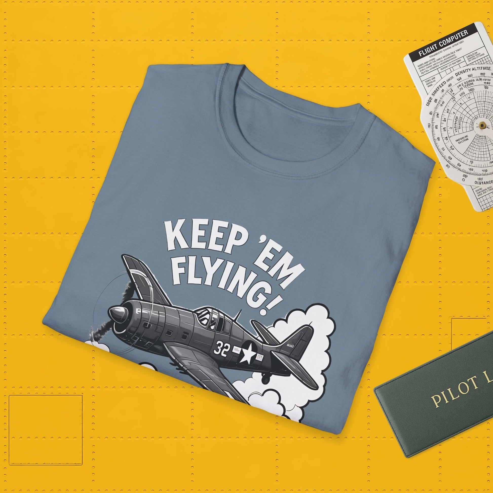 F6F Hellcat Premium T-Shirt – “Keep ’Em Flying!” WWII Naval Fighter Graphic Tee - Pilot gifts - warbird t-shirt