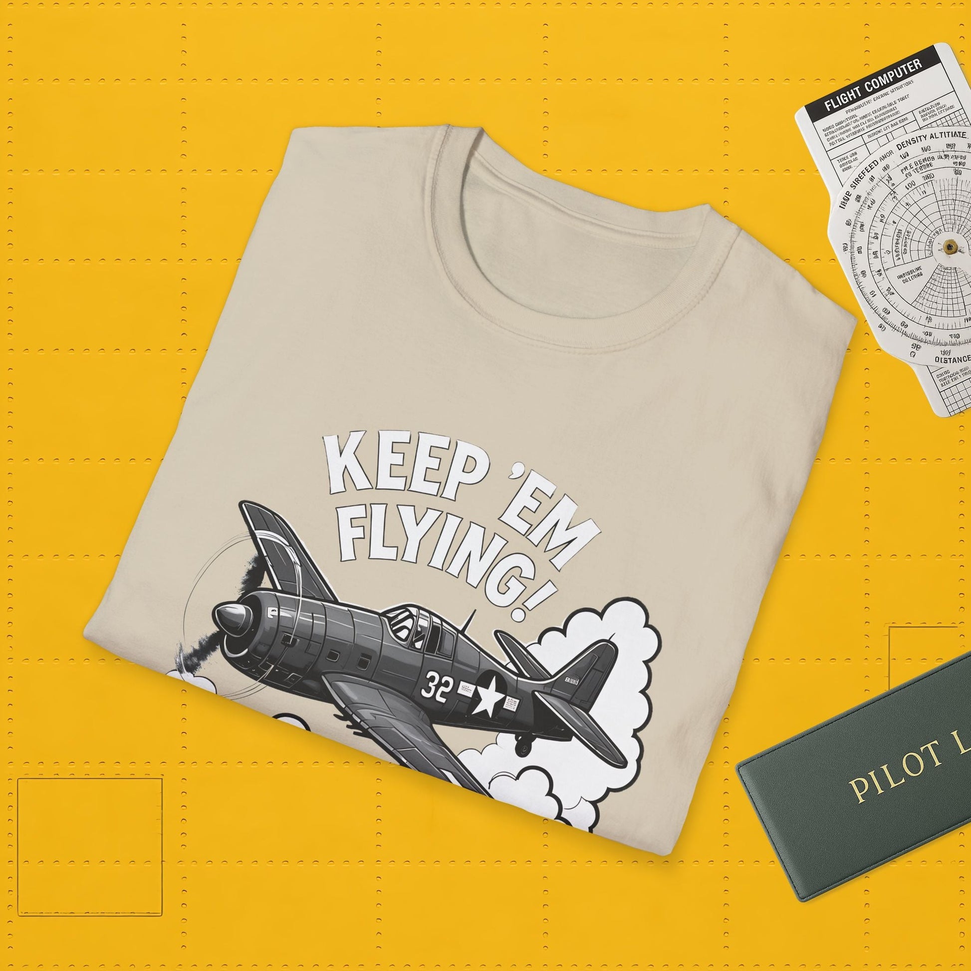 F6F Hellcat Premium T-Shirt – “Keep ’Em Flying!” WWII Naval Fighter Graphic Tee - Pilot gifts - warbird t-shirt