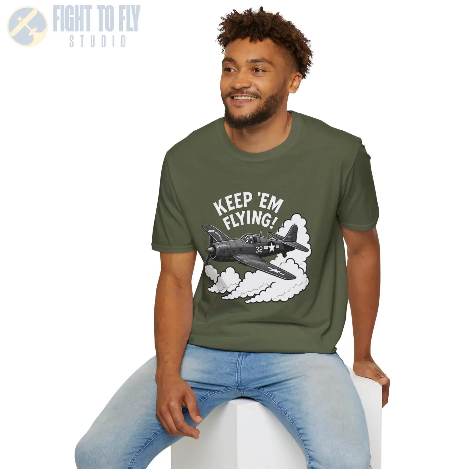 F6F Hellcat “Keep ’Em Flying!” - T-Shirt - Pilot gifts - WWII warbird t-shirt