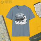 F6F Hellcat “Keep ’Em Flying!” - T-Shirt - Pilot gifts - WWII warbird t-shirt