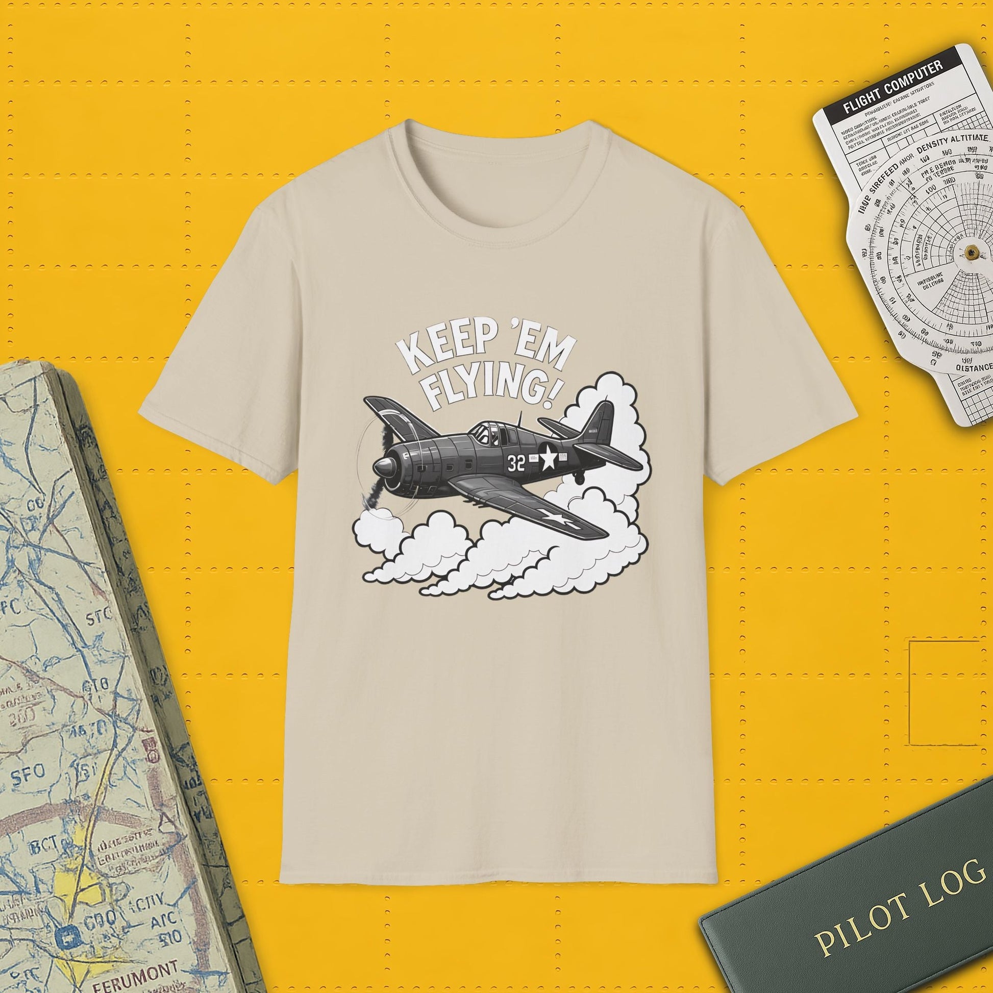 F6F Hellcat Premium T-Shirt – “Keep ’Em Flying!” WWII Naval Fighter Graphic Tee - Pilot gifts - warbird t-shirt