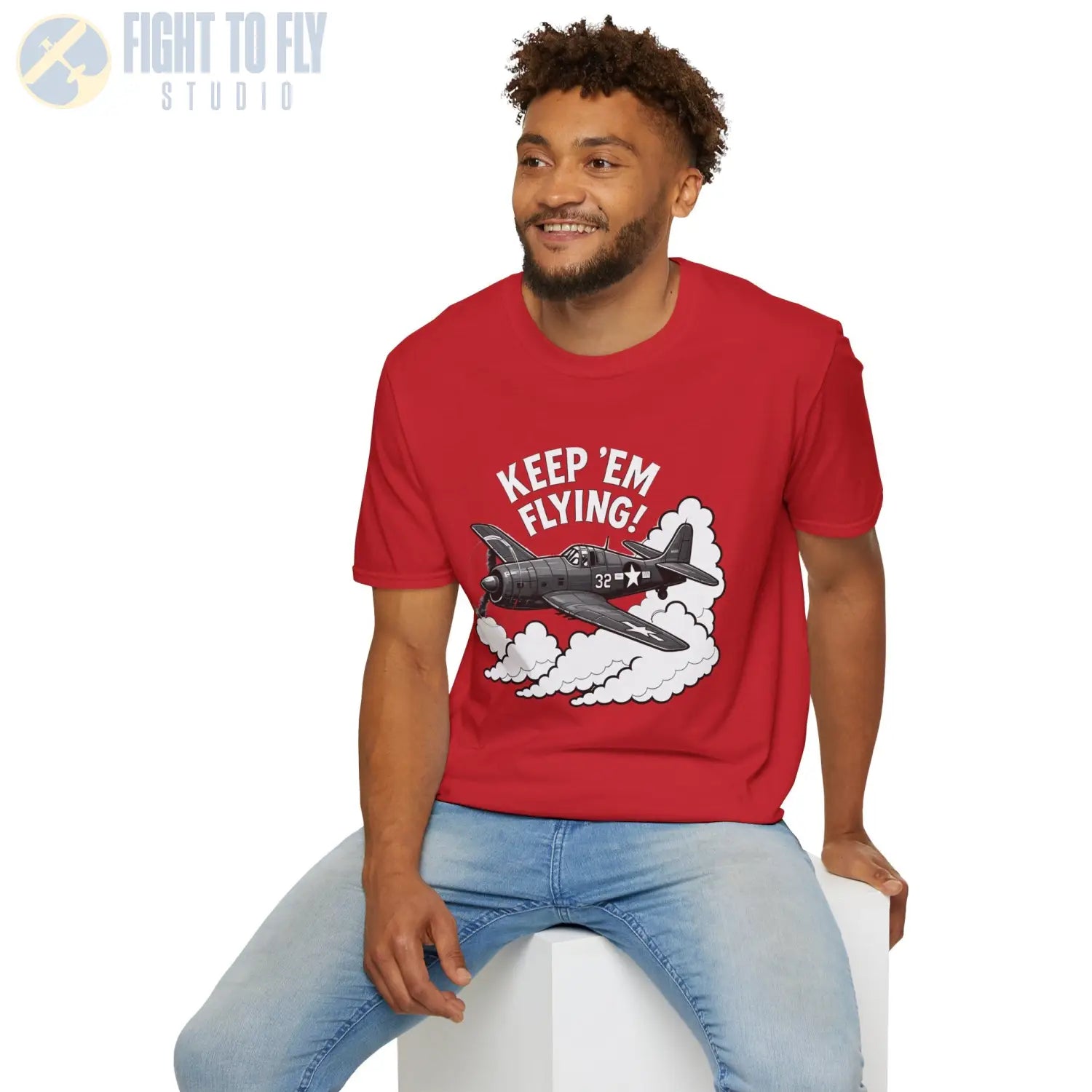 F6F Hellcat “Keep ’Em Flying!” - T-Shirt - Pilot gifts - WWII warbird t-shirt