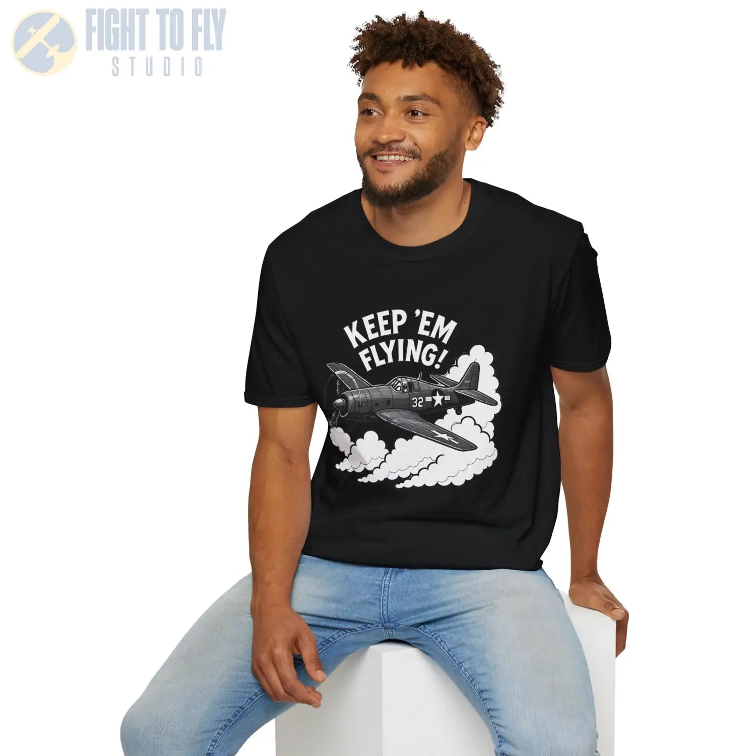 F6F Hellcat “Keep ’Em Flying!” - T-Shirt - Pilot gifts - WWII warbird t-shirt