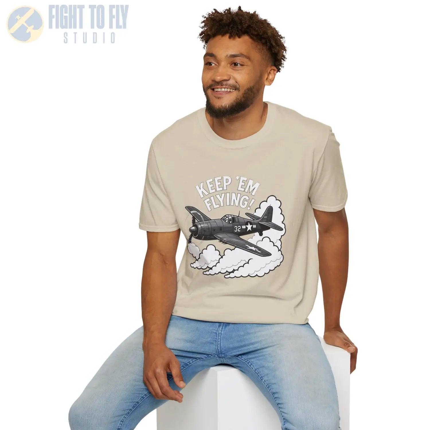 F6F Hellcat “Keep ’Em Flying!” - T-Shirt - Pilot gifts - WWII warbird t-shirt