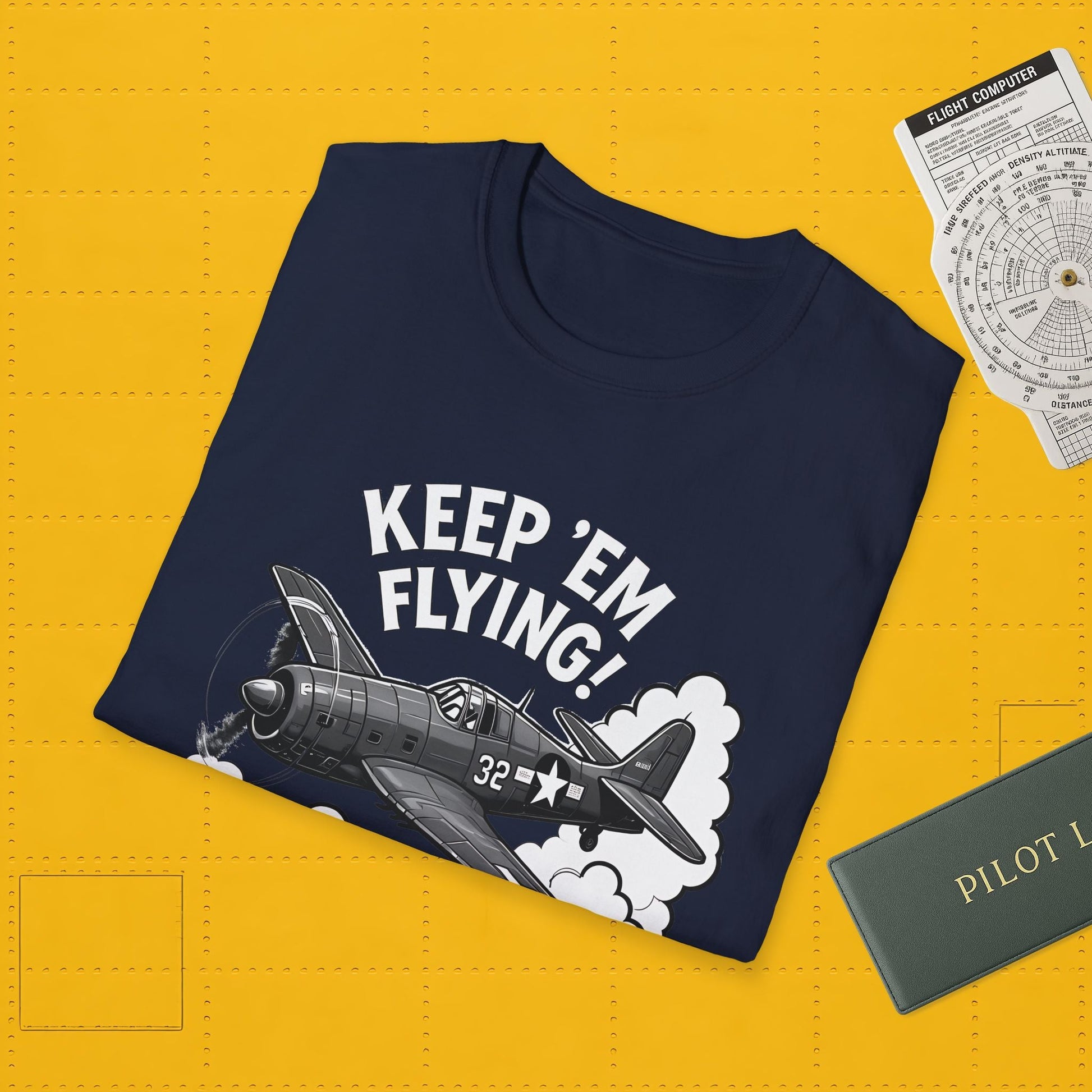 F6F Hellcat Premium T-Shirt – “Keep ’Em Flying!” WWII Naval Fighter Graphic Tee - Pilot gifts - warbird t-shirt