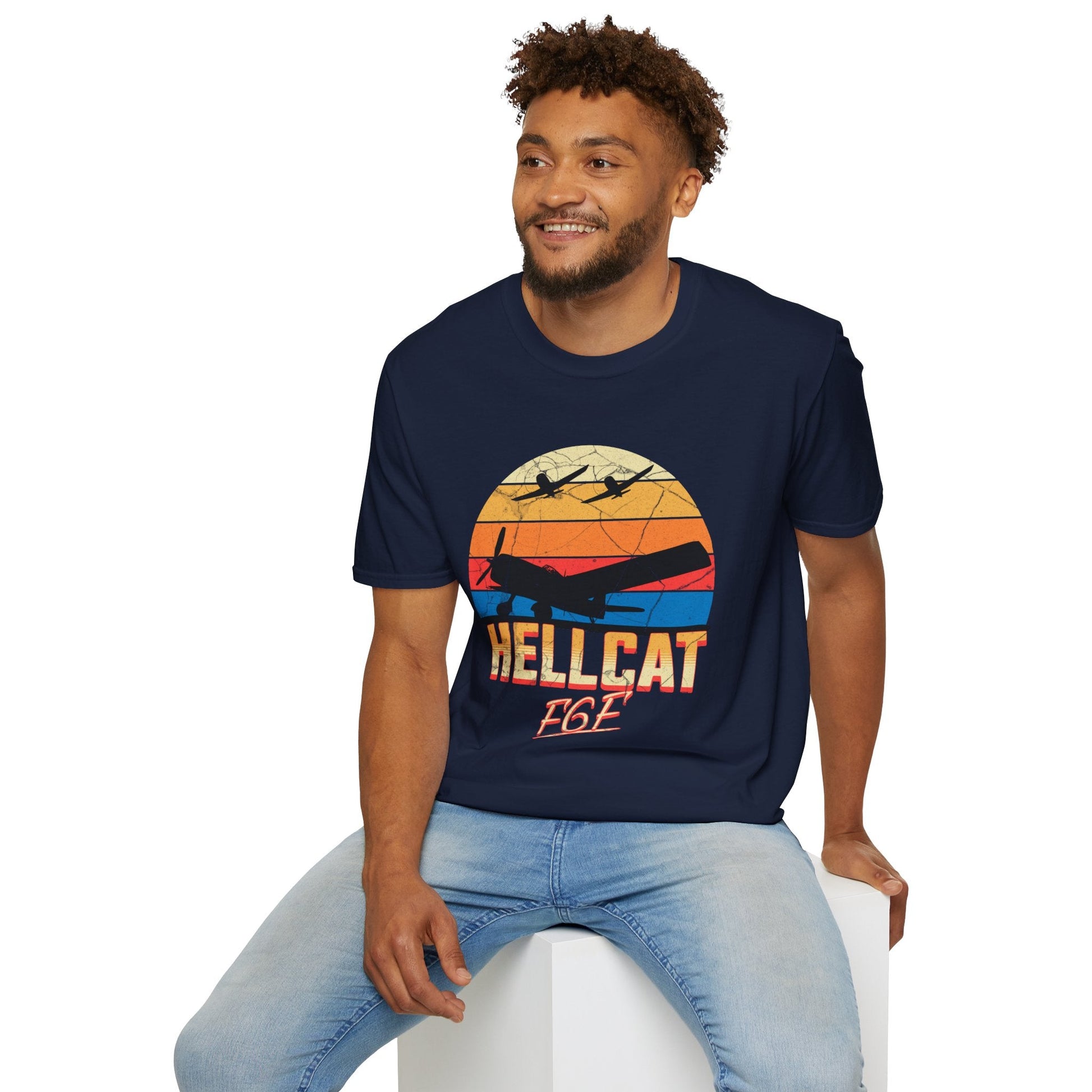 F6F Hellcat Premium T-Shirt – WWII Carrier Fighter Full Graphic Aviation Tee - Pilot gifts - warbird t-shirt