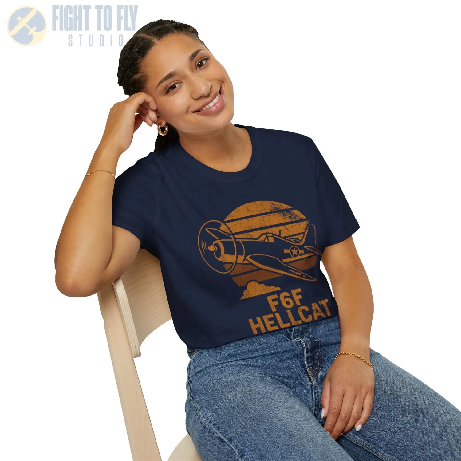 F6F Hellcat “Retro Heritage” WWII T-Shirt - Pilot gifts - warbird t-shirt