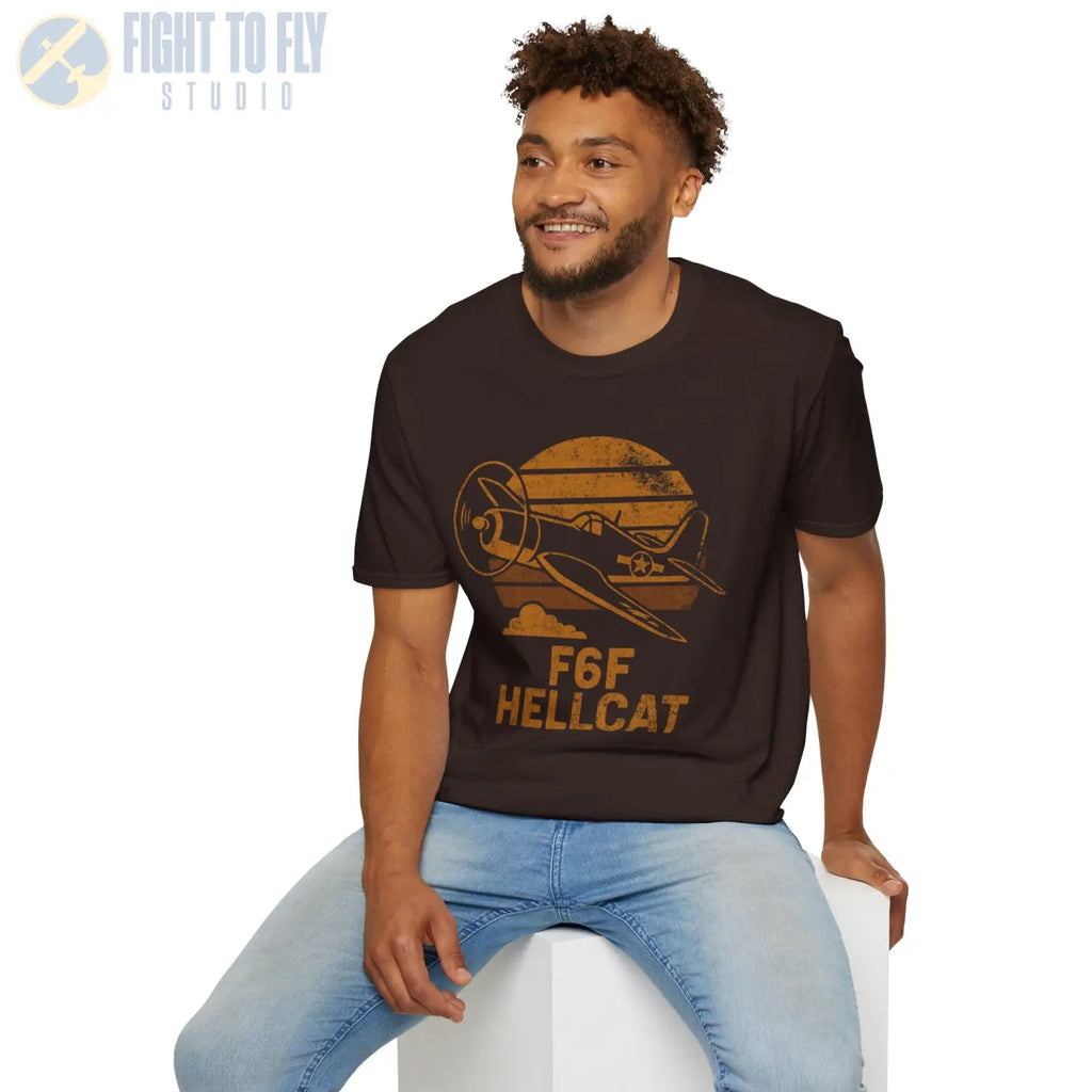 F6F Hellcat “Retro Heritage” WWII T-Shirt - Pilot gifts - warbird t-shirt