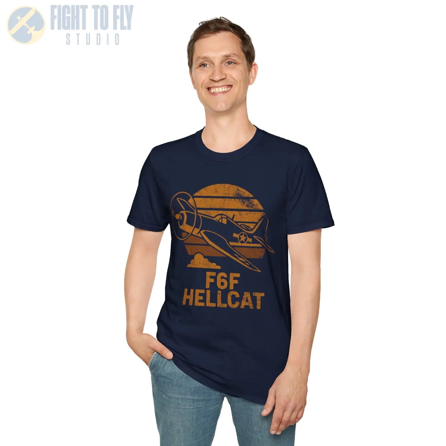 F6F Hellcat “Retro Heritage” WWII T-Shirt - Pilot gifts - warbird t-shirt
