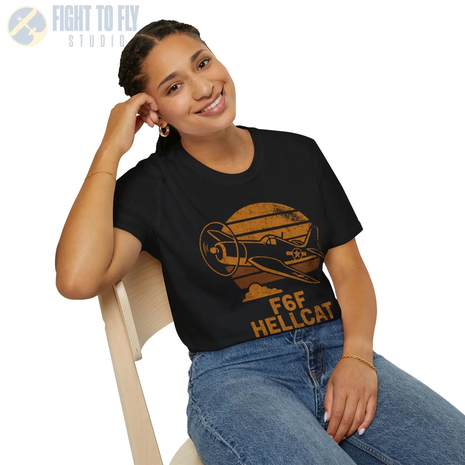 F6F Hellcat “Retro Heritage” WWII T-Shirt - Pilot gifts - warbird t-shirt
