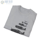 F6F Hellcat “Six in Formation” WWII T-Shirt - Pilot gifts - warbird t-shirt