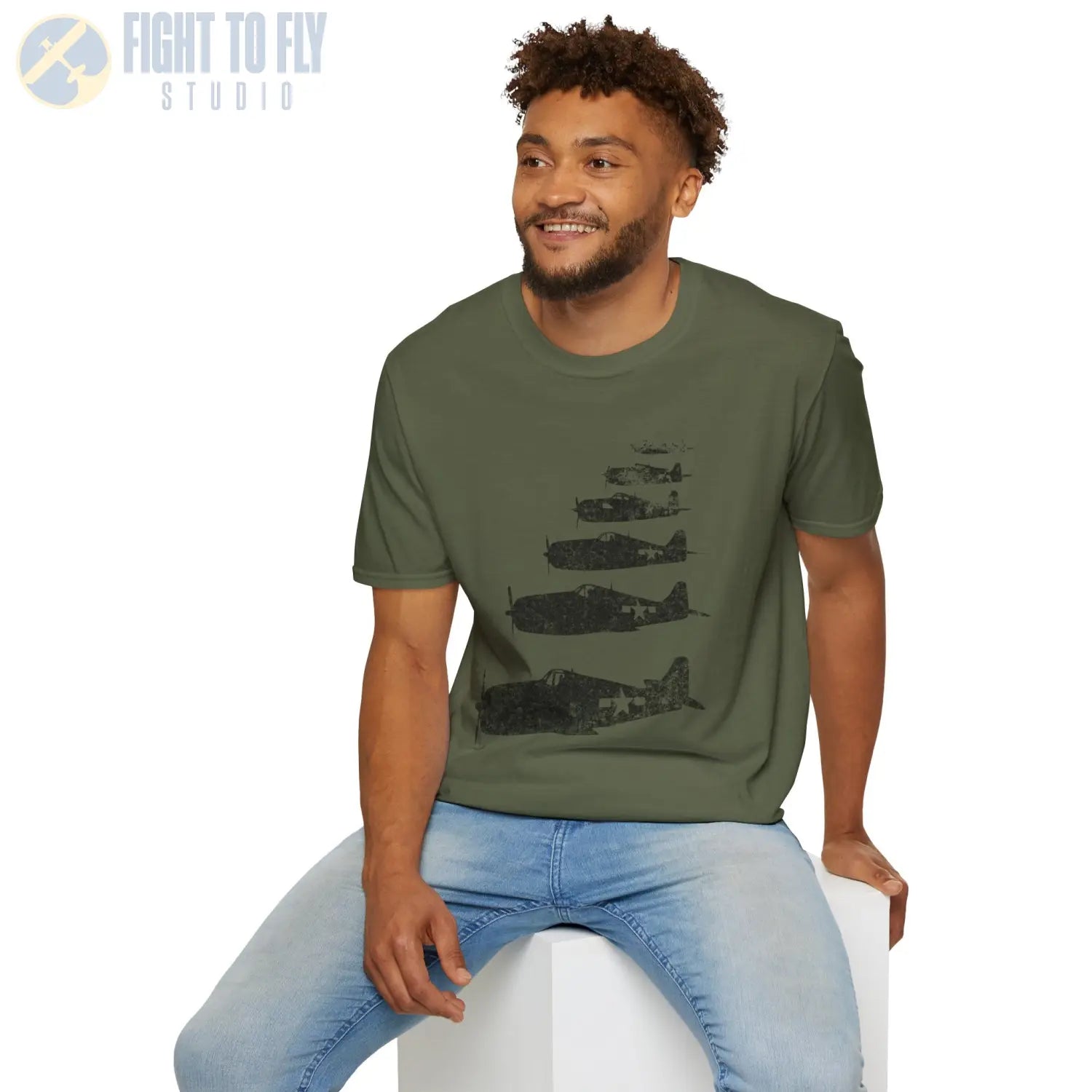 F6F Hellcat “Six in Formation” WWII T-Shirt - Pilot gifts - warbird t-shirt
