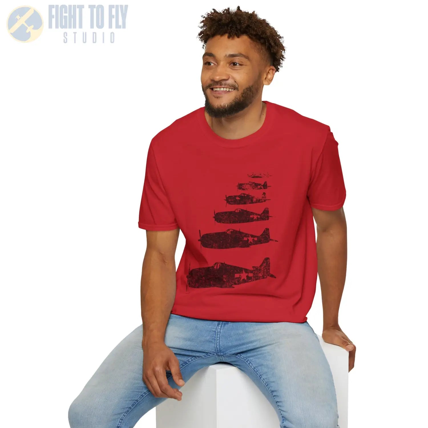 F6F Hellcat “Six in Formation” WWII T-Shirt - Pilot gifts - warbird t-shirt