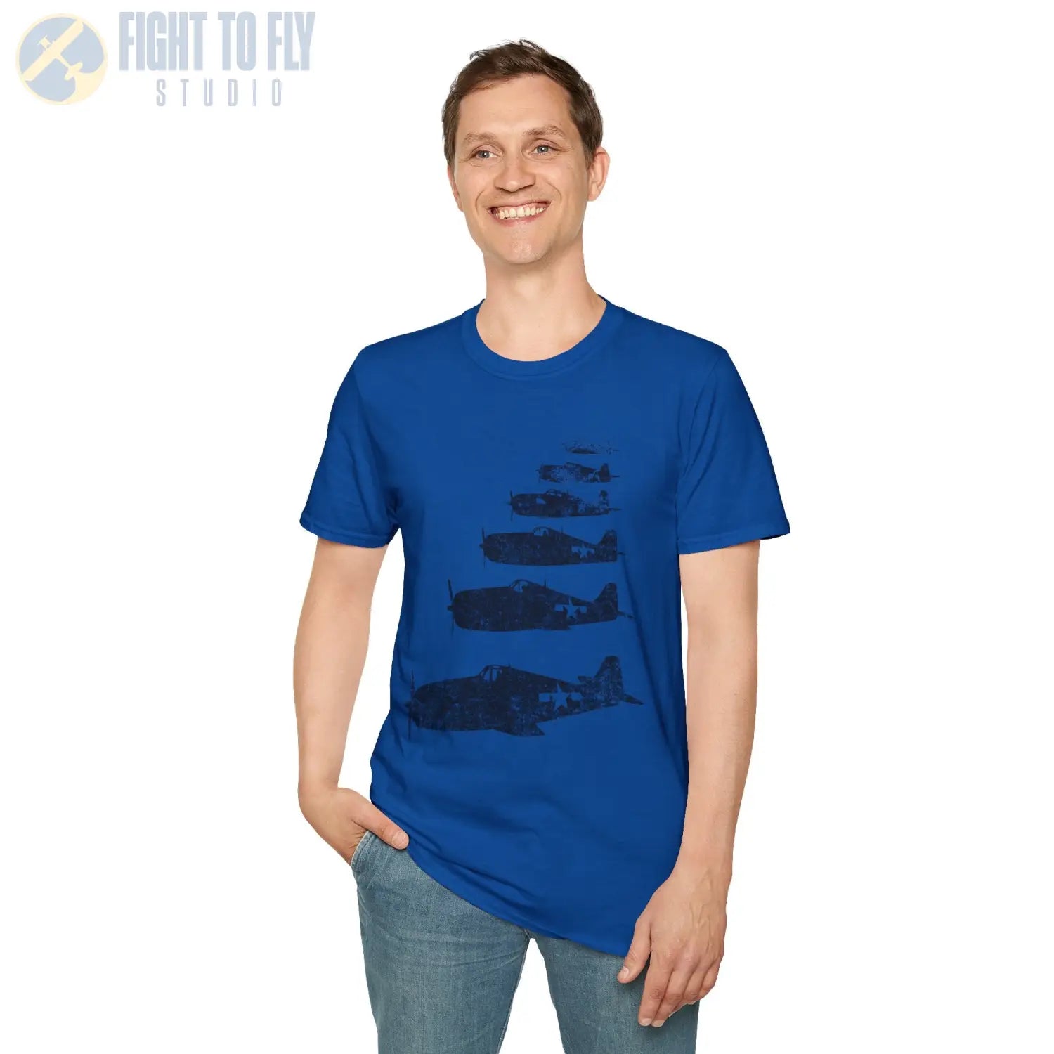 F6F Hellcat “Six in Formation” WWII T-Shirt - Pilot gifts - warbird t-shirt