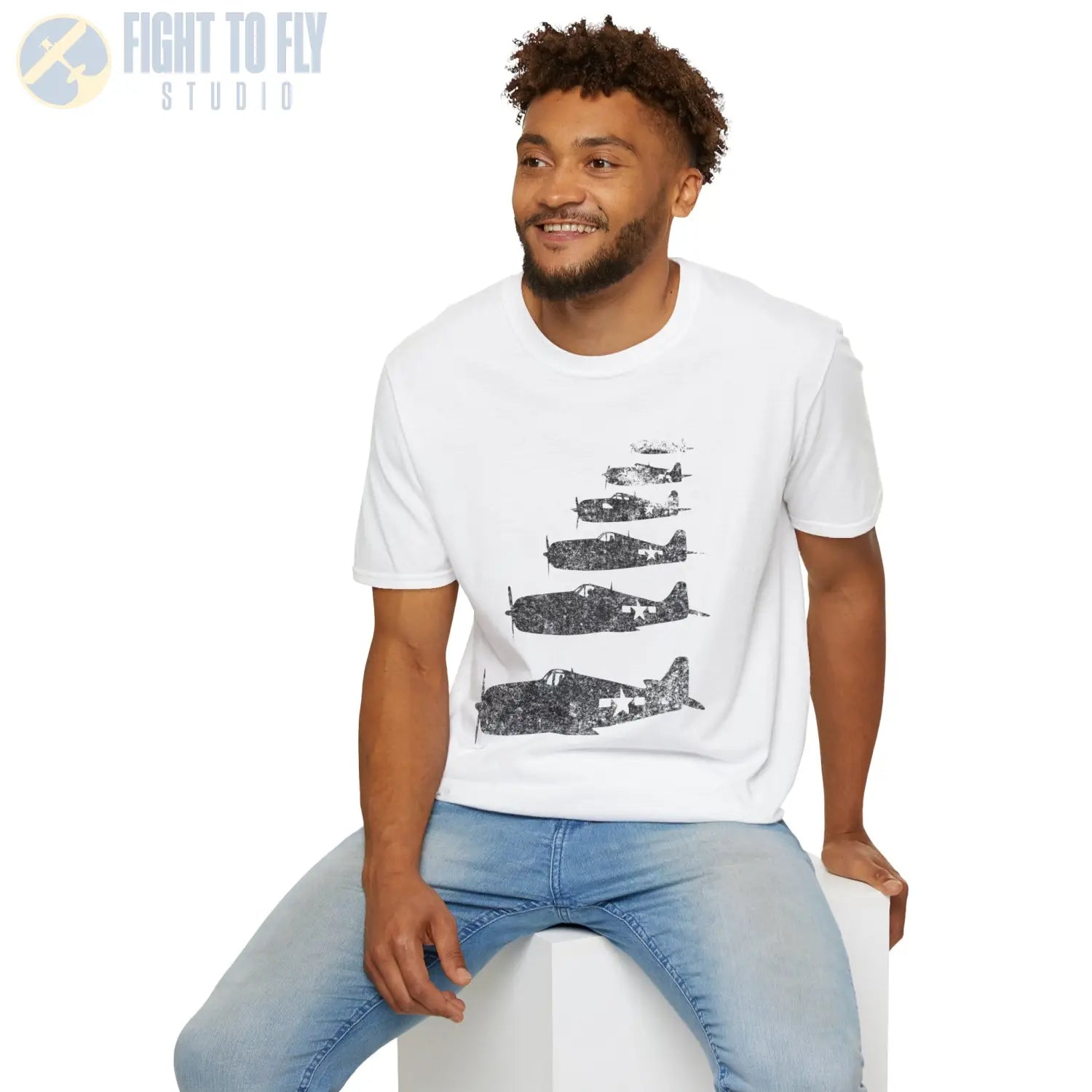 F6F Hellcat “Six in Formation” WWII T-Shirt - Pilot gifts - warbird t-shirt