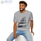 F6F Hellcat “Six in Formation” WWII T-Shirt - Pilot gifts - warbird t-shirt