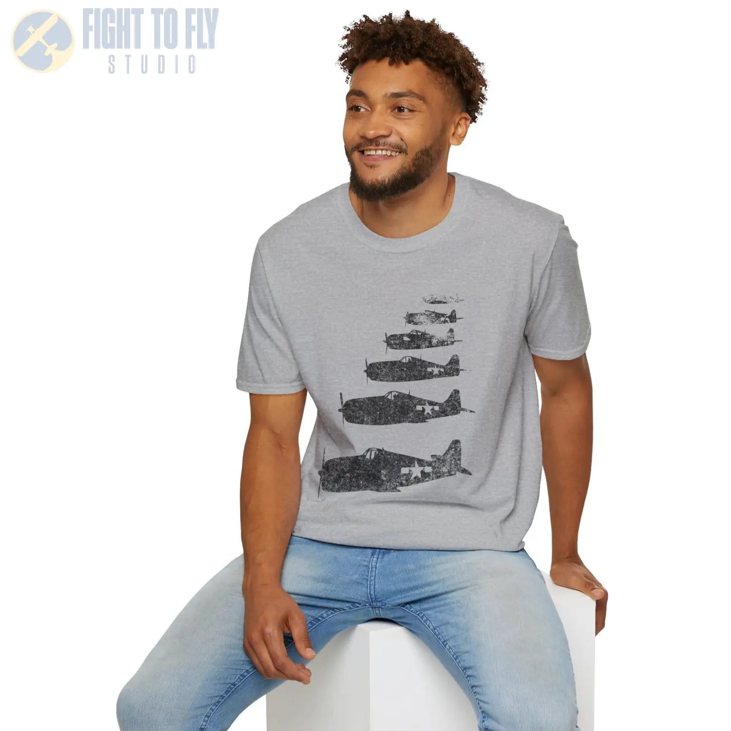F6F Hellcat “Six in Formation” WWII T-Shirt - Pilot gifts - warbird t-shirt