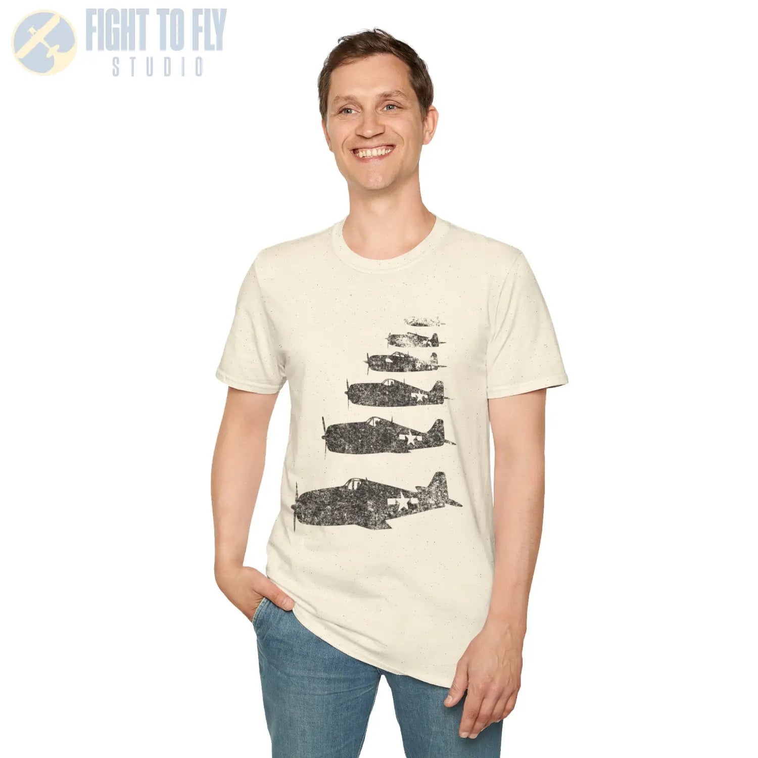 F6F Hellcat “Six in Formation” WWII T-Shirt - Pilot gifts - warbird t-shirt
