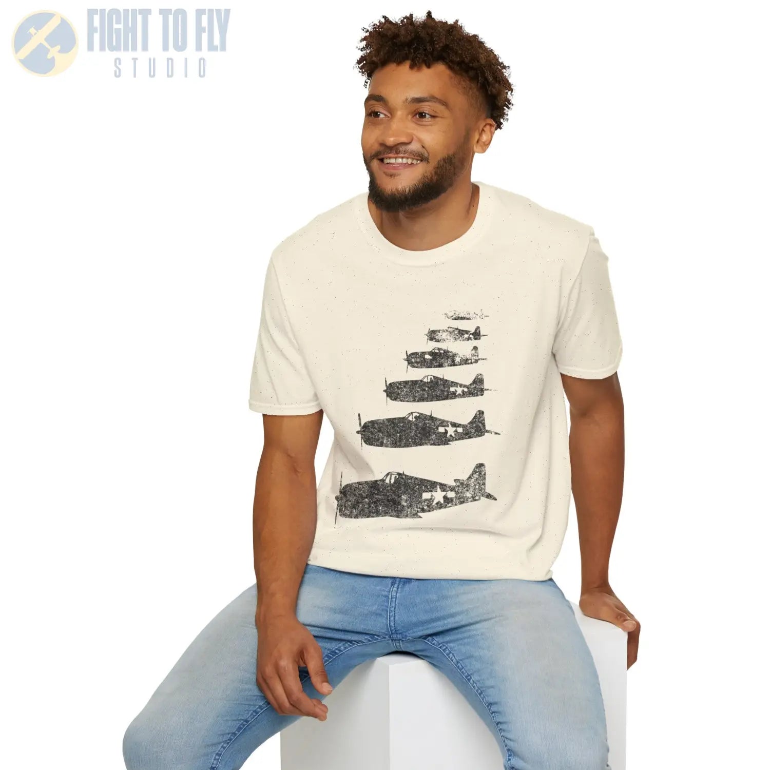 F6F Hellcat “Six in Formation” WWII T-Shirt - Pilot gifts - warbird t-shirt