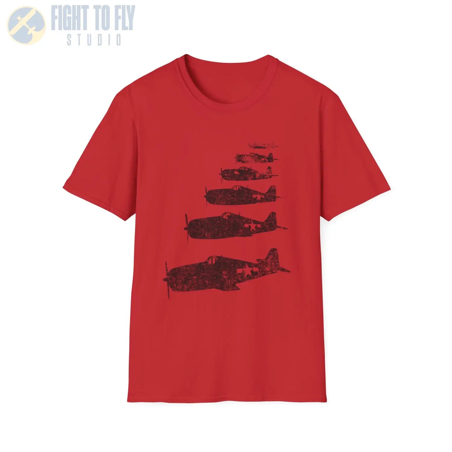 F6F Hellcat “Six in Formation” WWII T-Shirt - Pilot gifts - warbird t-shirt