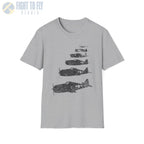 F6F Hellcat “Six in Formation” WWII T-Shirt - Pilot gifts - warbird t-shirt