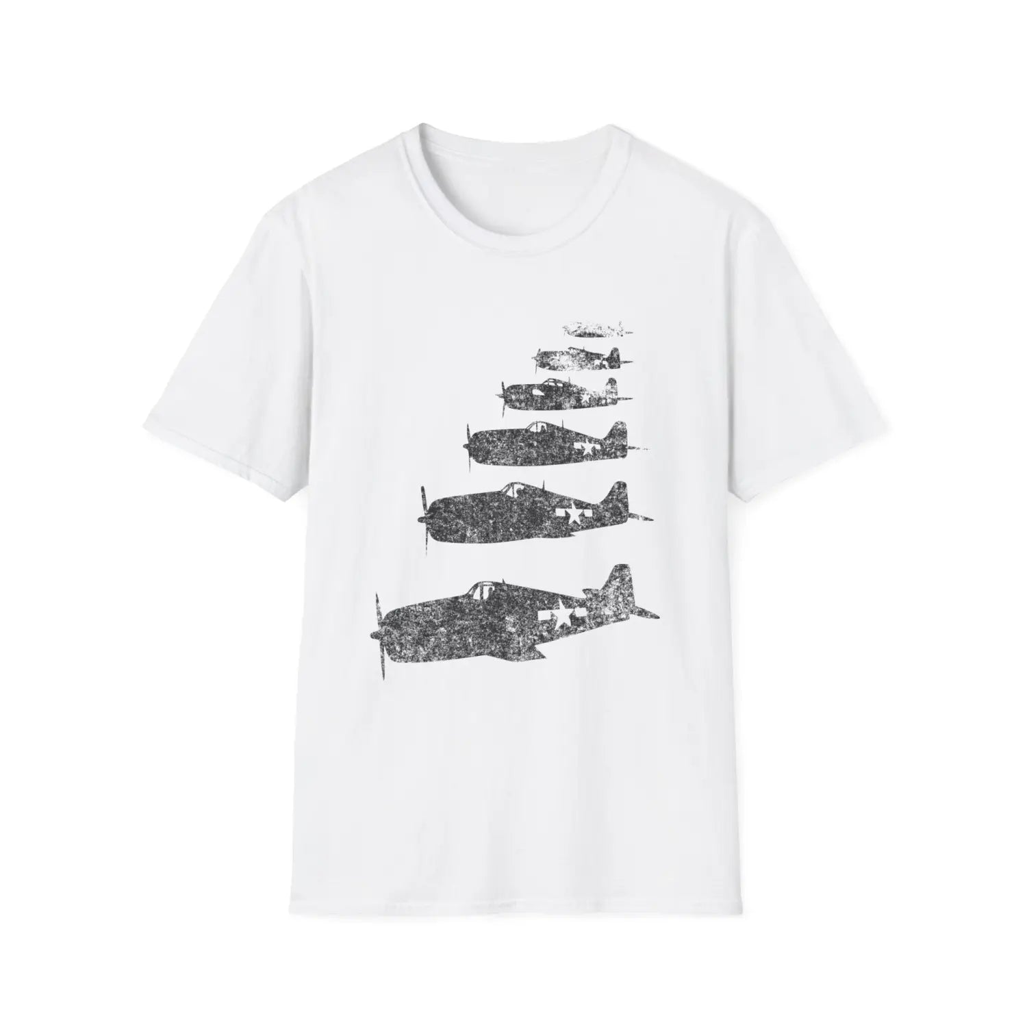 F6F Hellcat “Six in Formation” WWII T-Shirt - Pilot gifts - warbird t-shirt