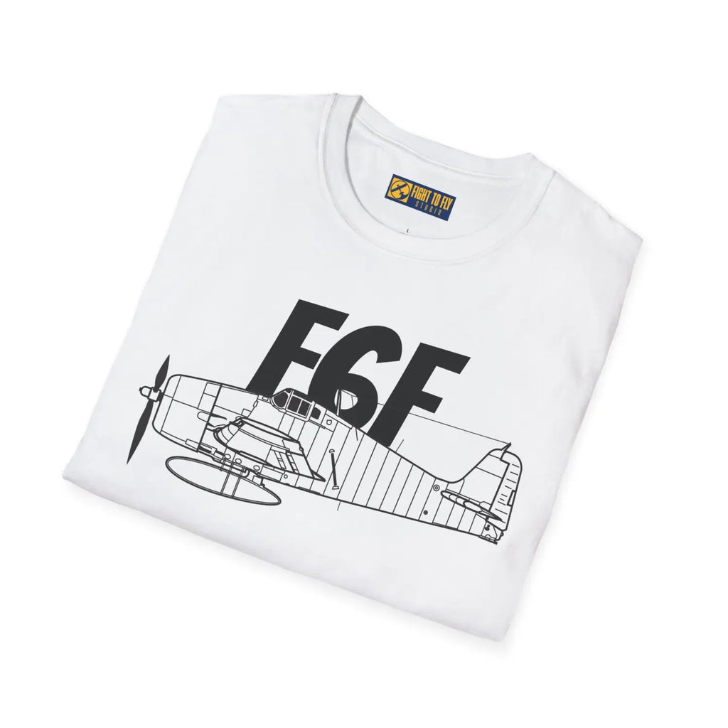 F6F Hellcat Side Profile T-Shirt - Pilot gifts - WWII warbird t-shirt
