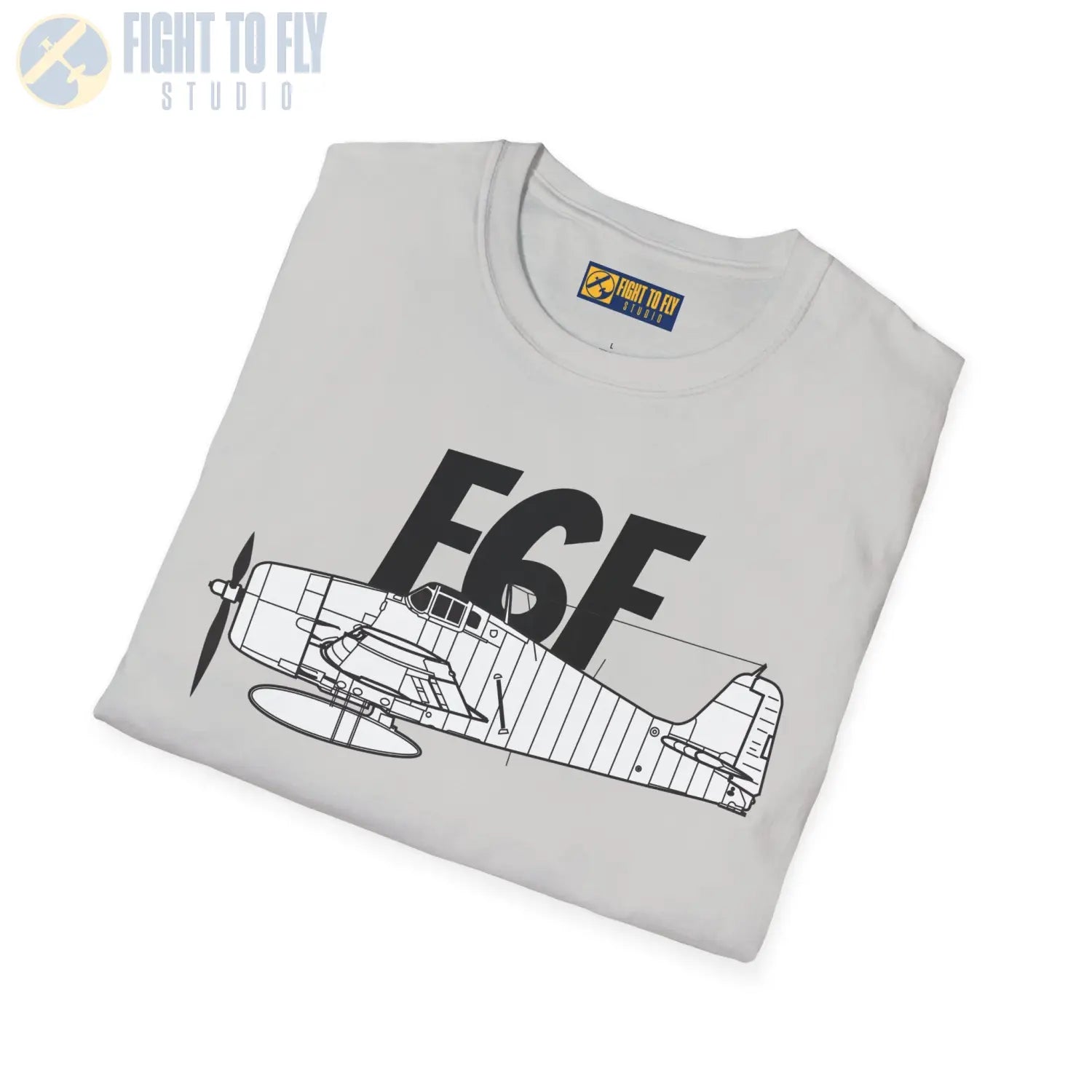 F6F Hellcat Side Profile T-Shirt - Pilot gifts - WWII warbird t-shirt