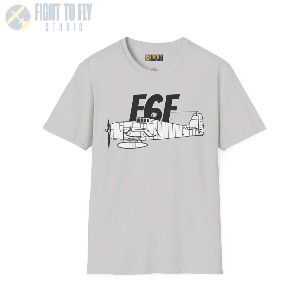 F6F Hellcat Side Profile T-Shirt - Pilot gifts - WWII warbird t-shirt