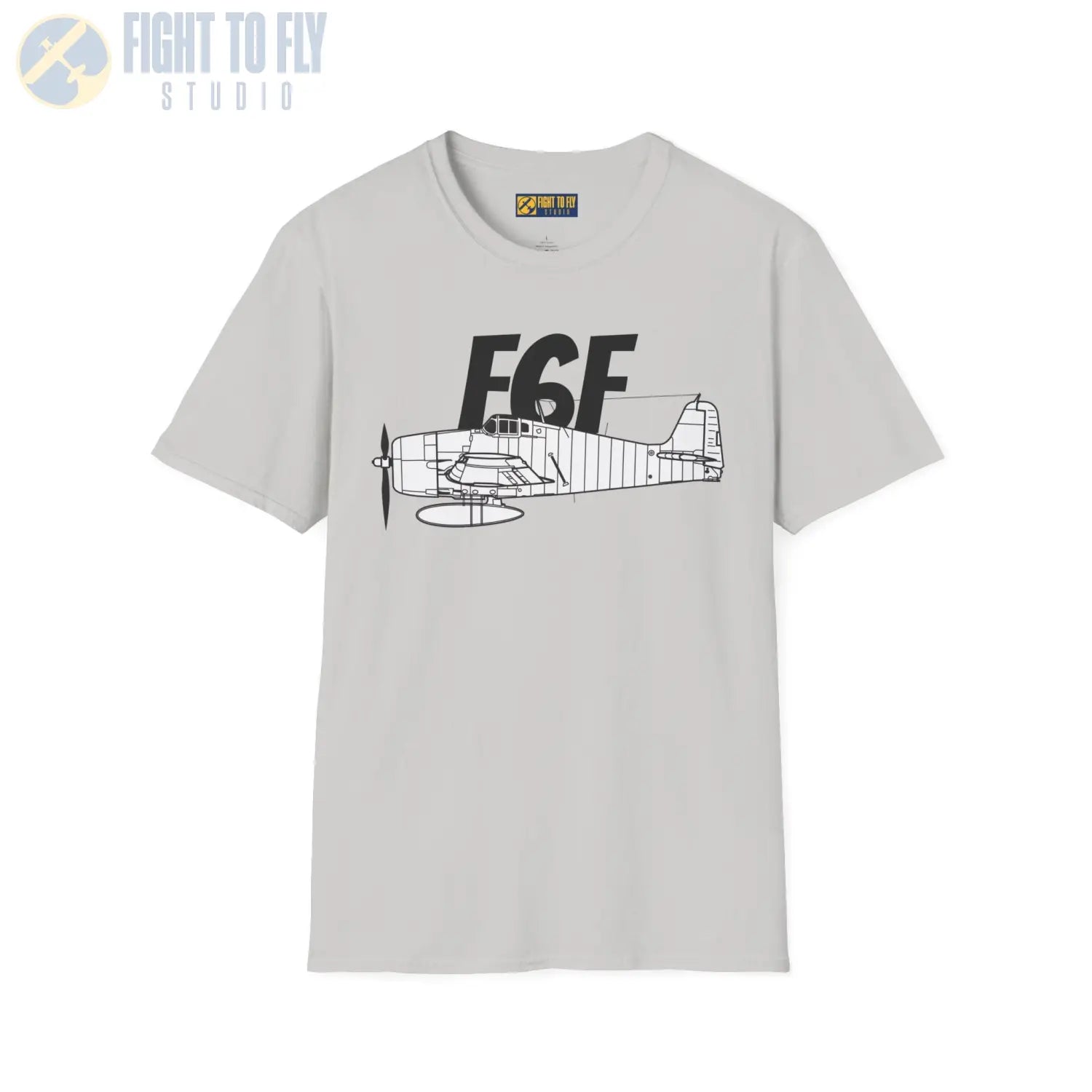 F6F Hellcat Side Profile T-Shirt - Pilot gifts - WWII warbird t-shirt