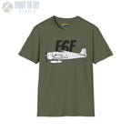 F6F Hellcat Side Profile T-Shirt - Pilot gifts - WWII warbird t-shirt