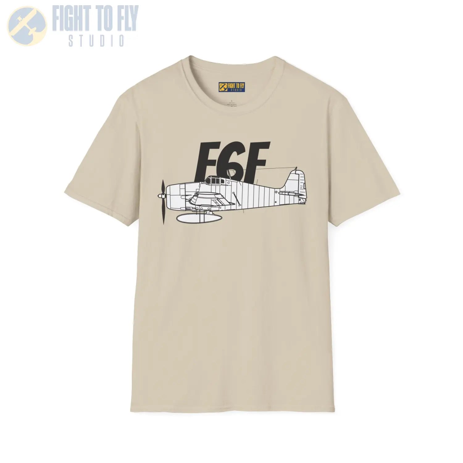 F6F Hellcat Side Profile T-Shirt - Pilot gifts - WWII warbird t-shirt
