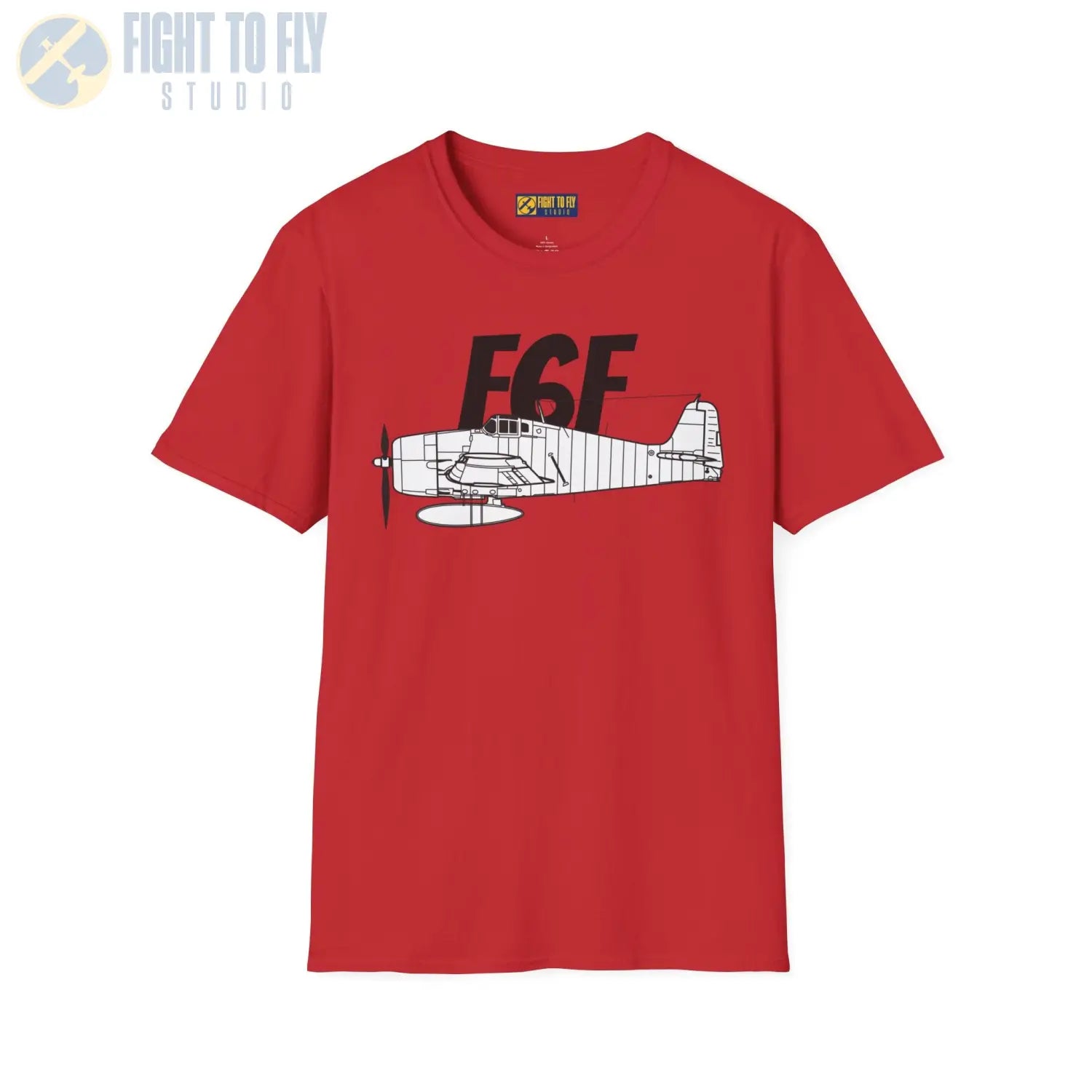 F6F Hellcat Side Profile T-Shirt - Pilot gifts - WWII warbird t-shirt