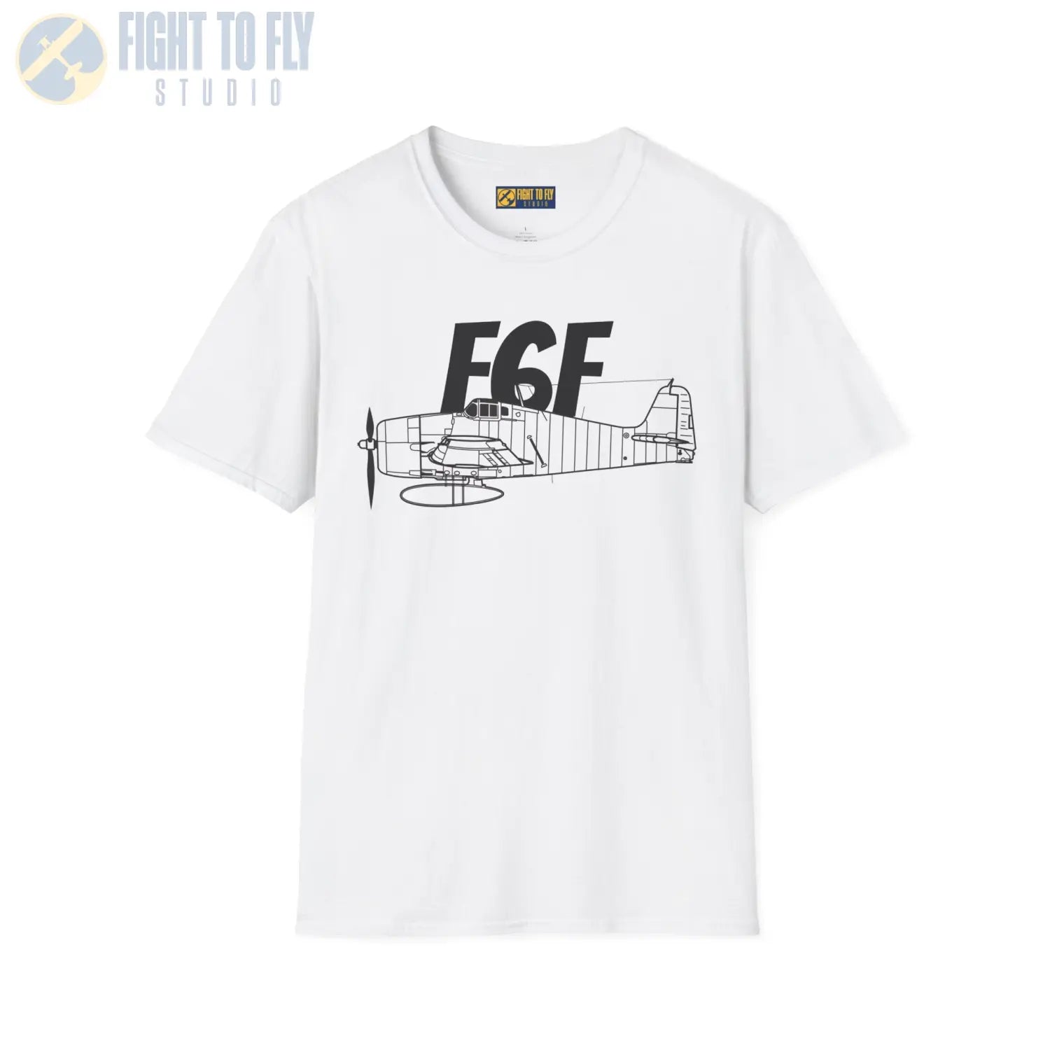 F6F Hellcat Side Profile T-Shirt - Pilot gifts - WWII warbird t-shirt